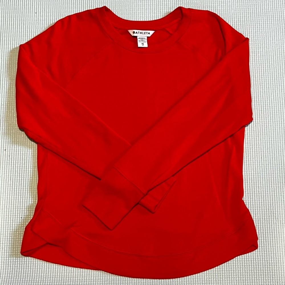 Athleta sweatshirt, women’s size xs color, orange